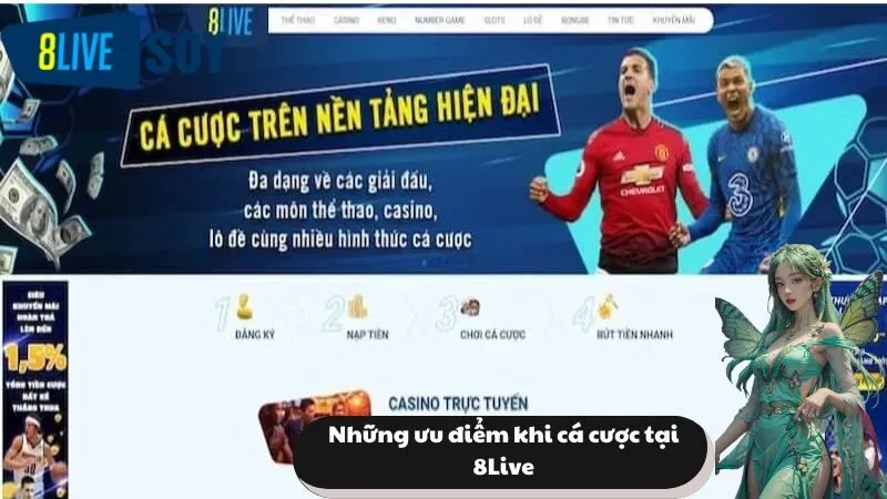 Những ưu điểm khi cá cược tại 8Live