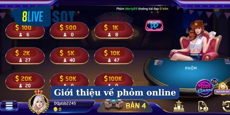 Tìm hiểu game bài Phỏm online 8live