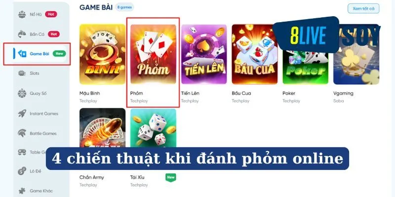 Áp dụng chiến thuật để đánh Phỏm bất bại