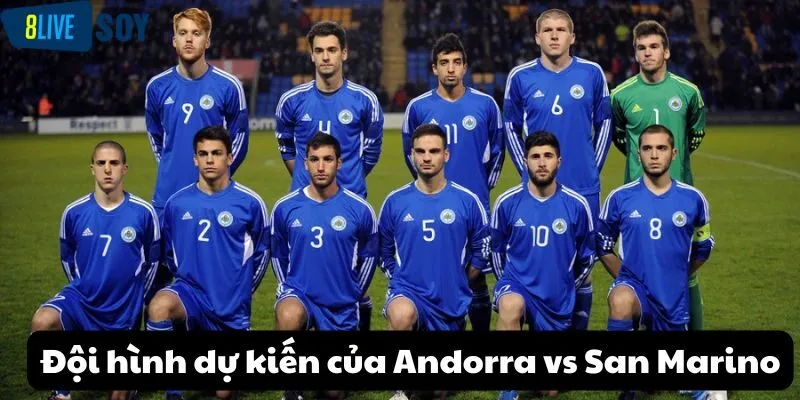 Đội hình dự kiến của Andorra vs San Marino